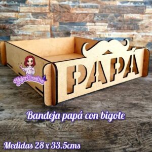 Bandeja papá con bigote