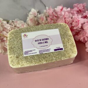 Base de glicerina avena y miel