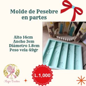 Molde pesebre en partes