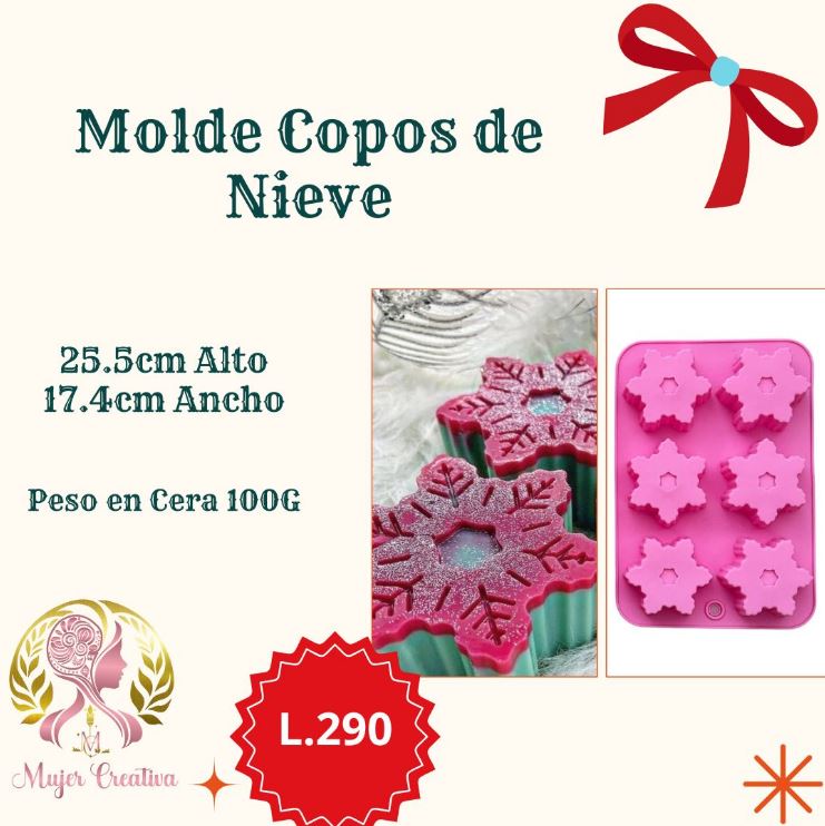 Molde Copos de Nieve