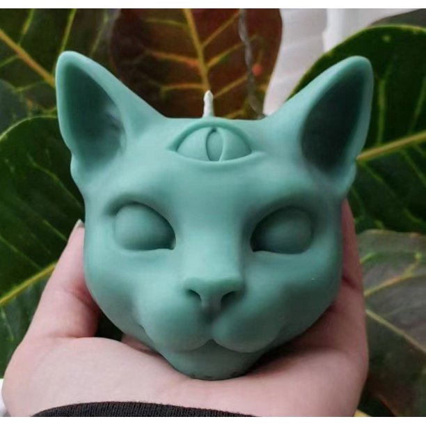 Molde de gato con tercer ojo