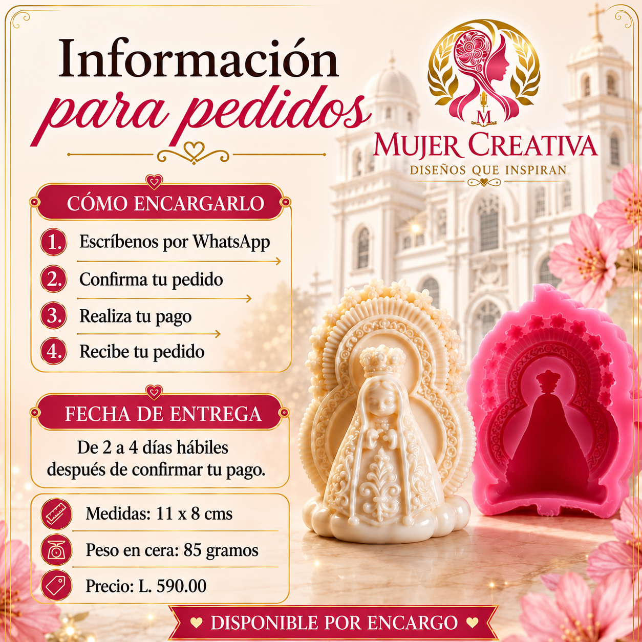 Molde de Virgen de Suyapa