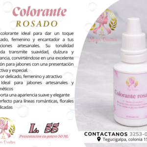 Colorante Rosado para Jabon