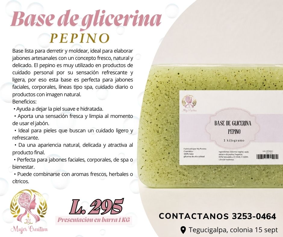 Base de gliceina Pepino