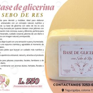 Base de Glicerina Sebo De Res