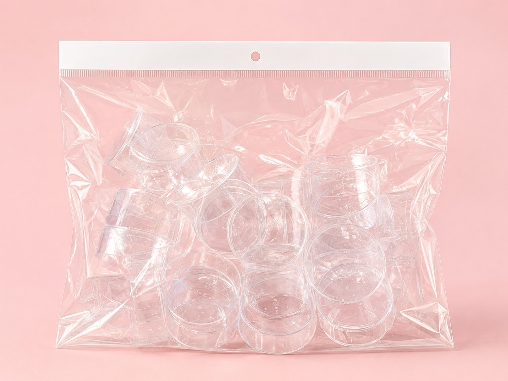 Pack de 24 envases pequeños de plastico para velas
