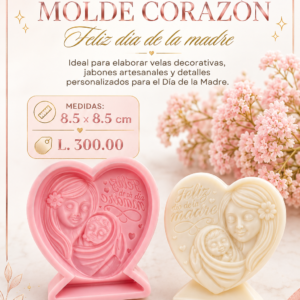 Molde De Corazon Feliz dia de la Madre